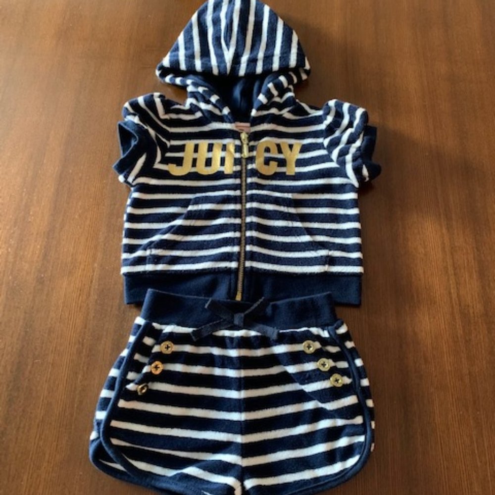 Juicy Couture - Velour Hoody Short Set